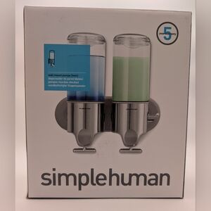 simplehuman Silver Wall Mount Pumps with Dispensers